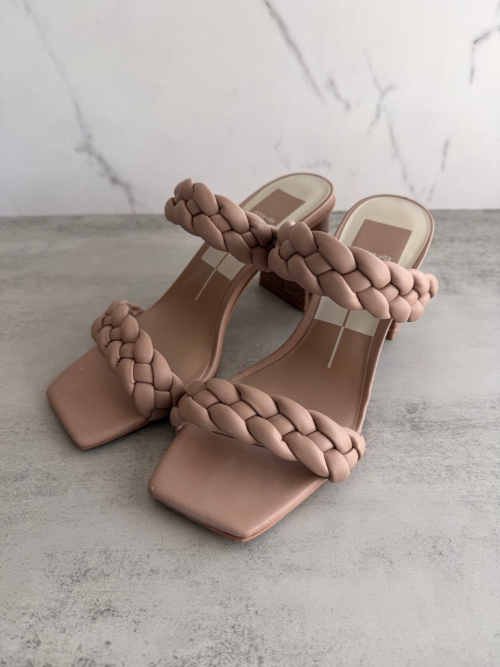 Dolce Vita Paily Heels Sandals in Cafe Size 7